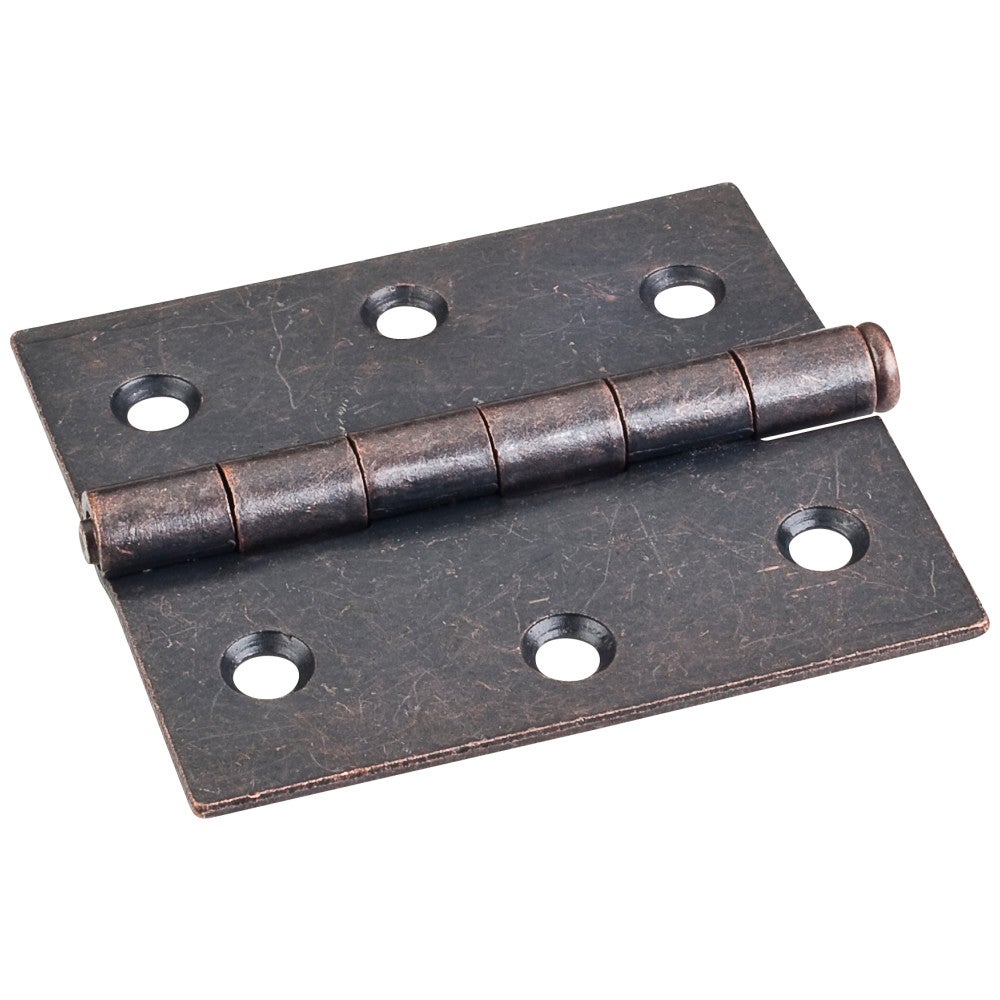 Dark Antique Copper Machined 3" x 2-3/4"  Single Full Swaged Butt Hinge
