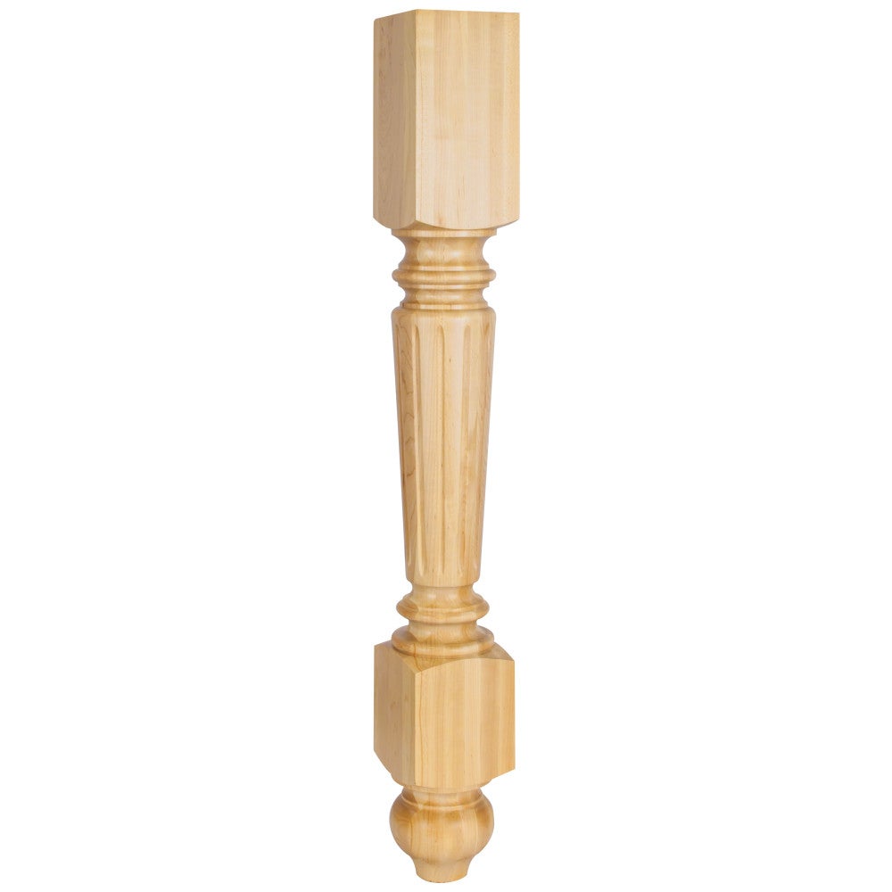 4-1/2" W x 4-1/2" D x 35-1/2" H Fluted Leg