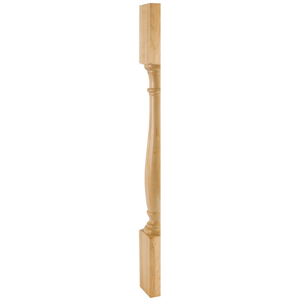 3-1/2" W x 1-3/4" D x 35-1/2" H Split Turned Post