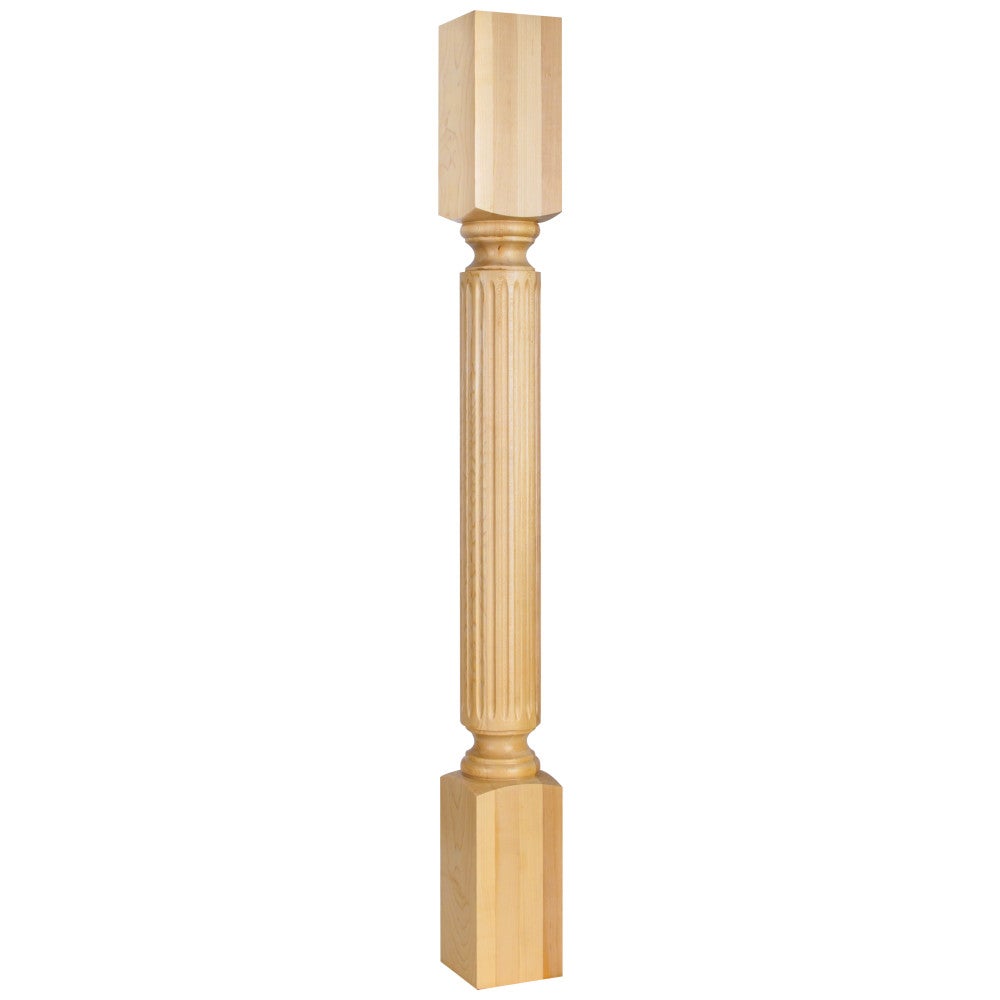 3-1/2" W x 3-1/2" D x 35-1/2" H Fluted Post