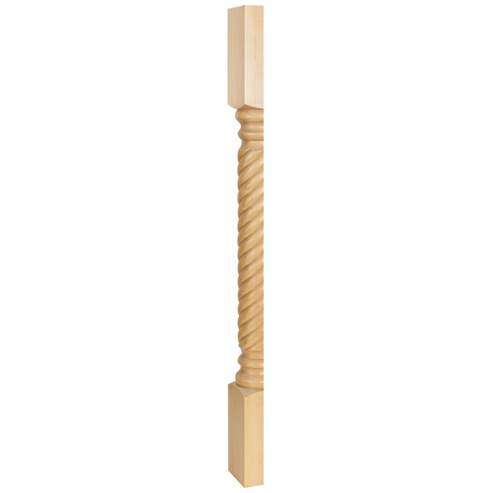 3-1/2" W x 1-3/4" D x 35-1/2" H Rope Split Post