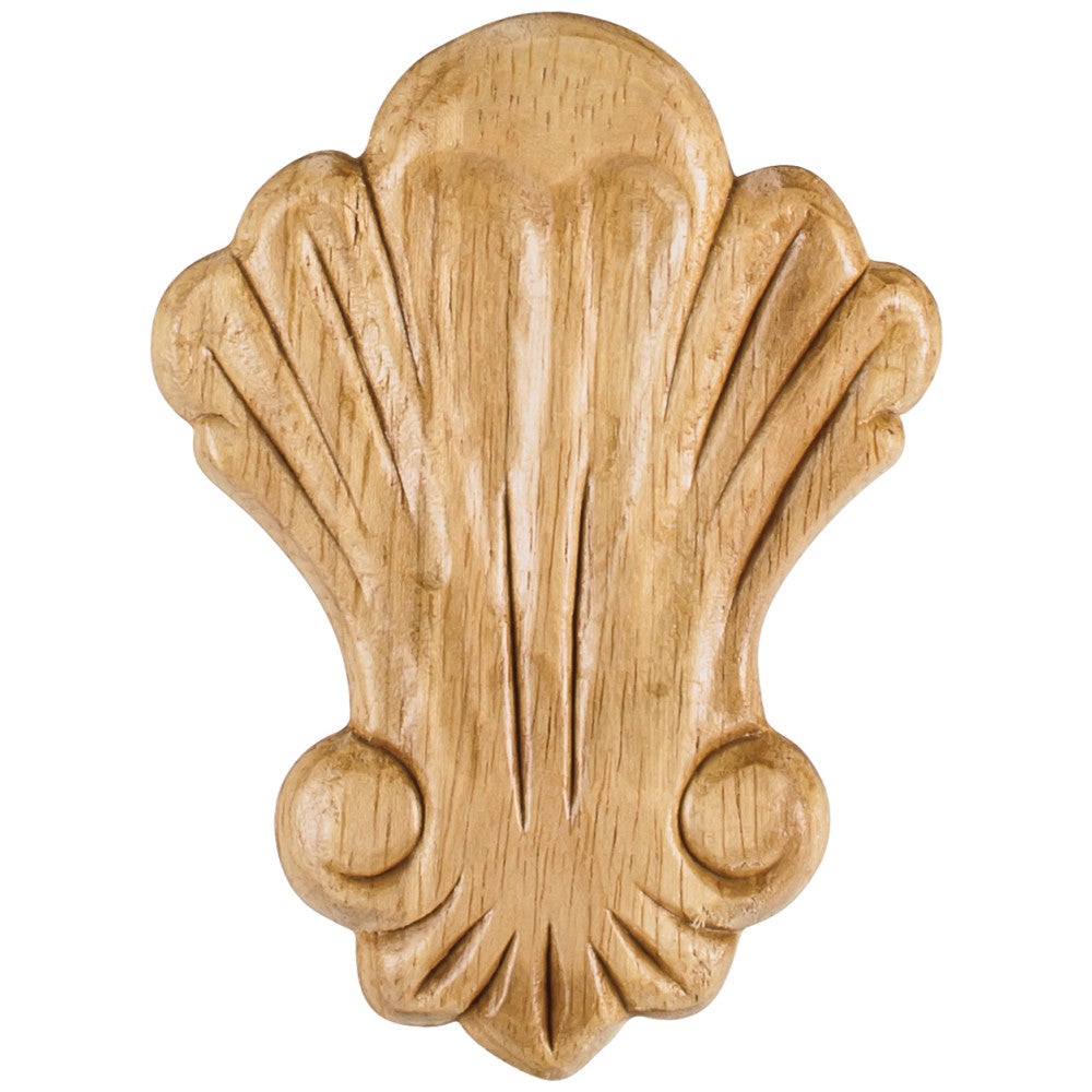 3-1/4" W x 5/16" D x 4-3/8" H Pressed Shell Appliqué