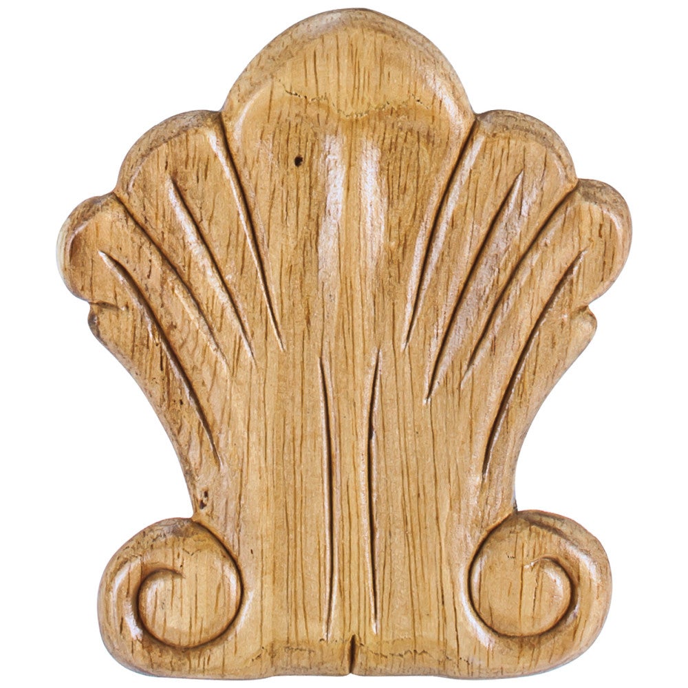 3-1/4" W x 5/16" D x 3-3/4" H Pressed Shell Appliqué