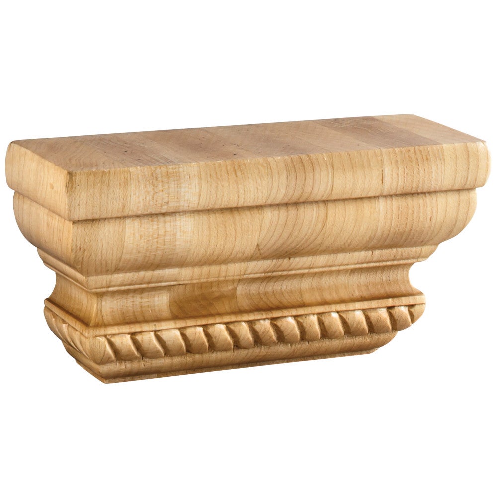 6" W x 2" D x 3" H Rope Pilaster Capital