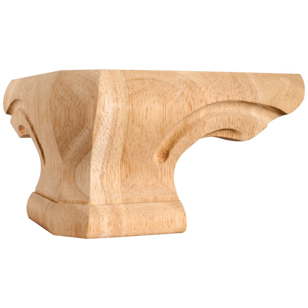 6-3/4" W x 6-3/4" D x 4" H Rounded Corner Pedestal Foot