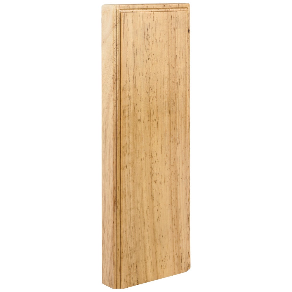 3-1/2" W x 7/8" D x 10" H Rubberwood Plinth Block