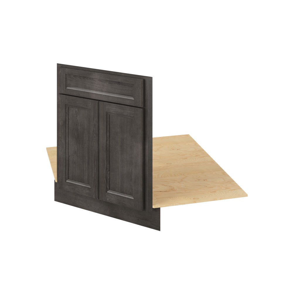 26-1/2" Sink Front Corner Diagonal, 2 Doors-1 False Front