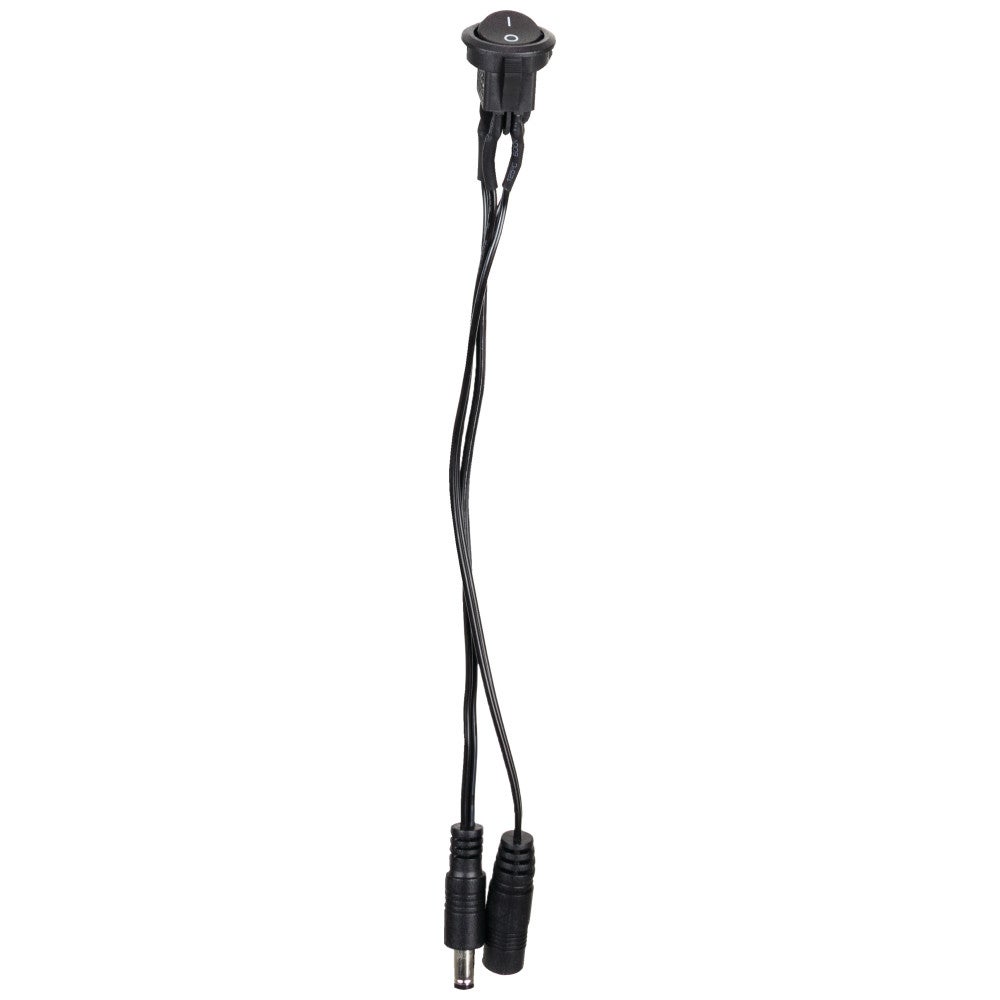 Low Voltage On/Off Rocker Switch, Black