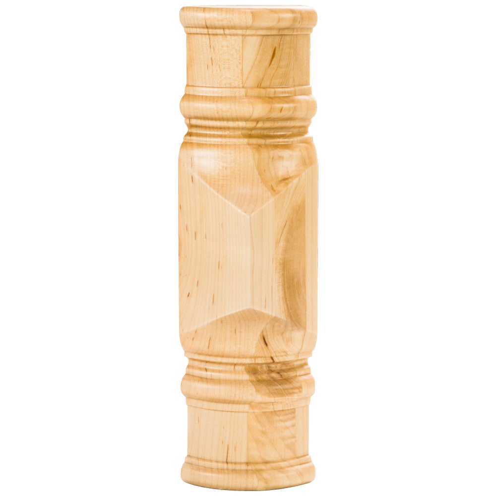 2-7/8" W x 2" D x 9-7/8" H Oak Center Spool & Transition Block