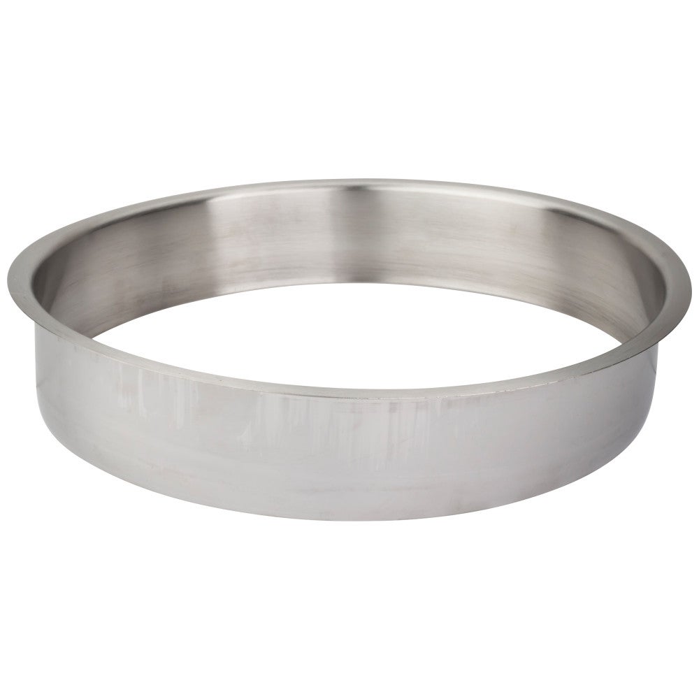 10" Diameter 2" Height Brushed Stainless Steel Trash Can Ring