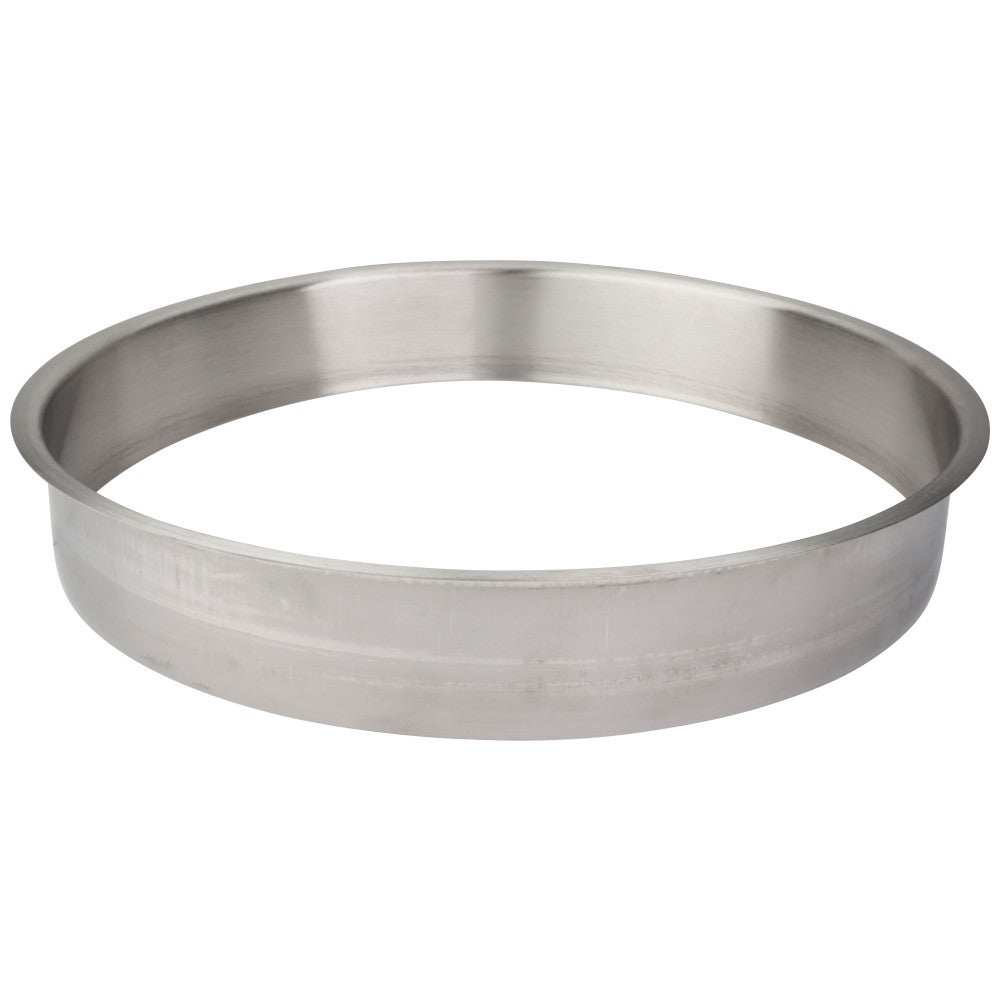 12" Diameter 2" Height Brushed Stainless Steel Trash Can Ring