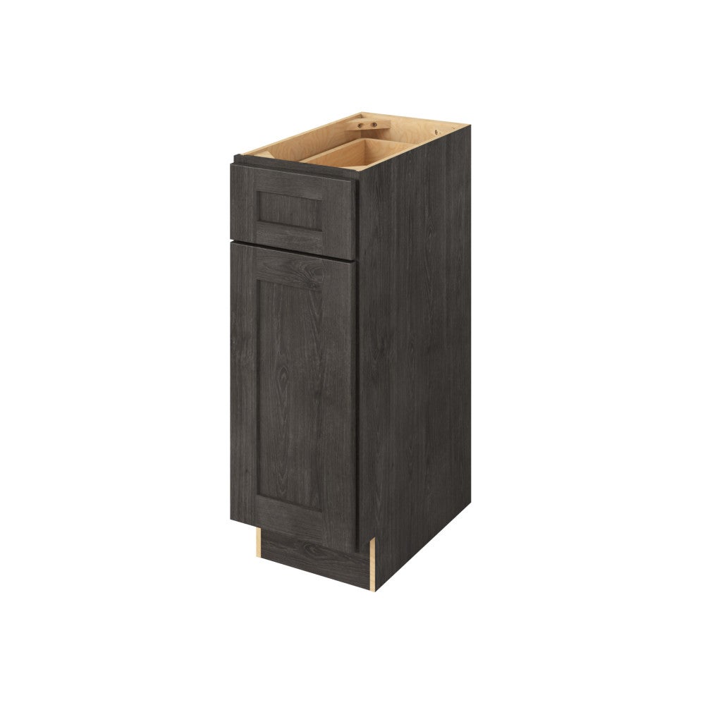 12" Vanity Base, 1 Door-1 Drawer, 1 Shelf