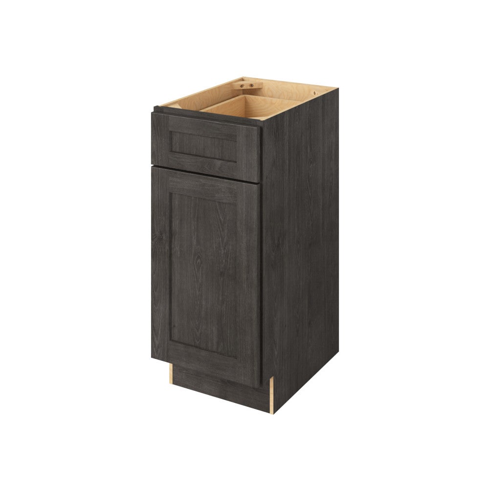 15" Vanity Base, 1 Door-1 Drawer, 1 Shelf