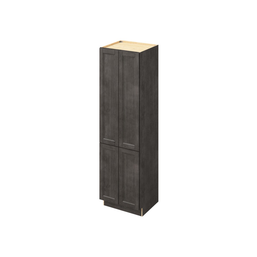 24" x 84" Vanity Linen Cabinet, 4 Door, 6 Shelves