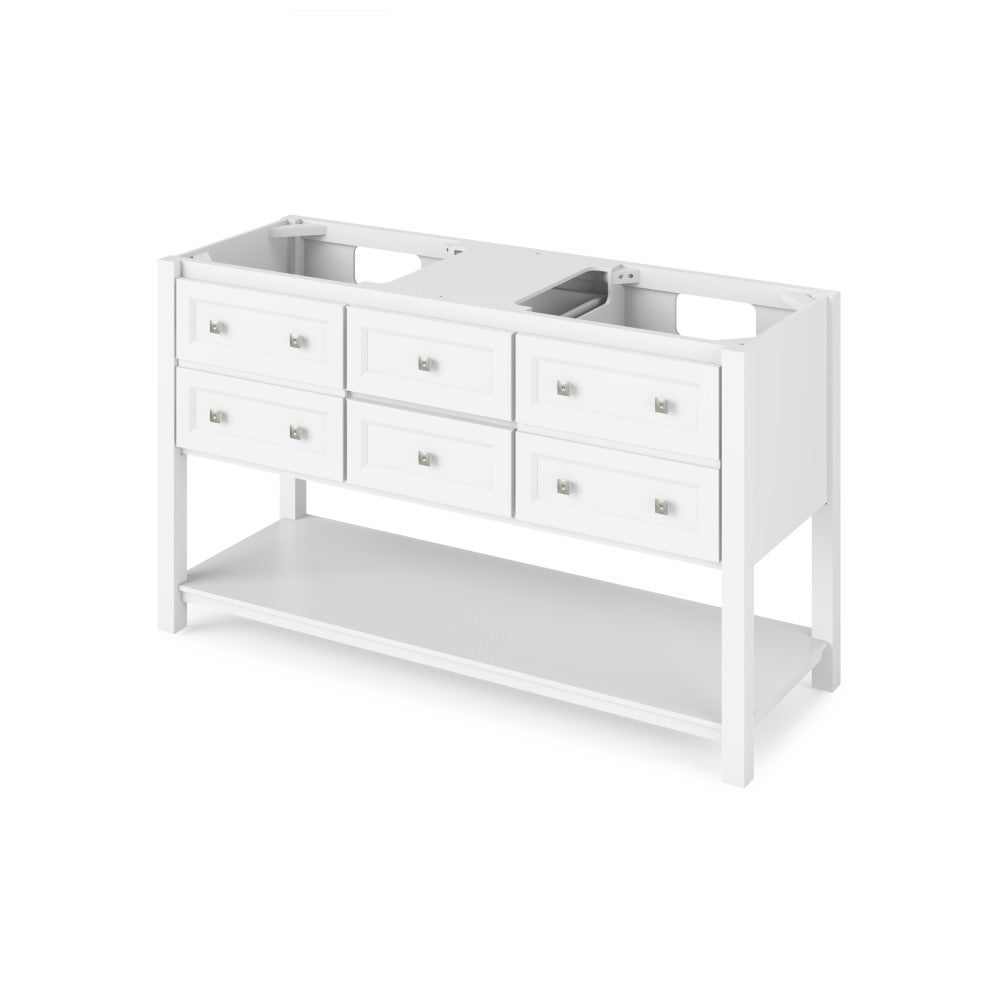 60" Adler Vanity, double bowl