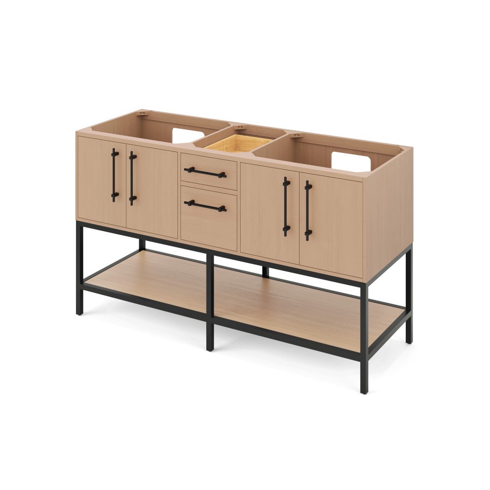 60" Pascal Vanities, double bowl