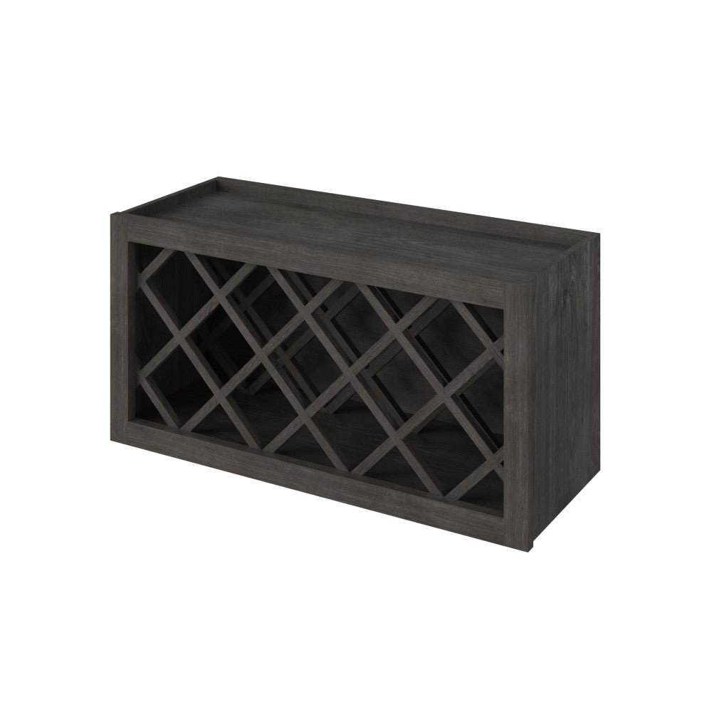 30" W x 15" H x 12" D Wine Rack - Slate