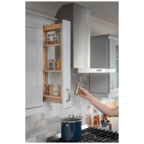 6 Wide 42 Tall Upper Wall Cabinet Pullout Filler - 42 Tall Kitchen Wall Cabinets