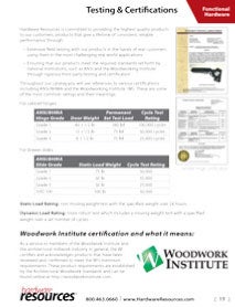 Testing & Certificates